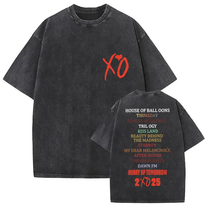 The Weeknd XO Tour 2025 Vintage Washed T-Shirts (NEW 30 DIFFERENT STYLES) – Unisex Pop and Hip Hop Tee