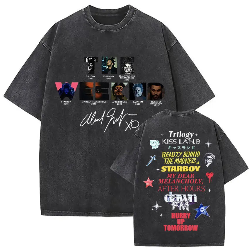 The Weeknd XO Tour 2025 Vintage Washed T-Shirts (NEW 30 DIFFERENT STYLES) – Unisex Pop and Hip Hop Tee