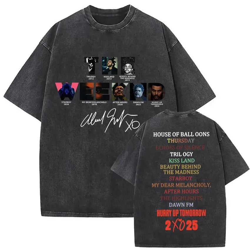 The Weeknd XO Tour 2025 Vintage Washed T-Shirts (NEW 30 DIFFERENT STYLES) – Unisex Pop and Hip Hop Tee