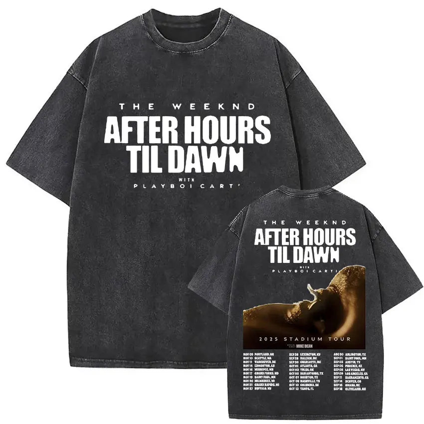 The Weeknd XO Tour 2025 Vintage Washed T-Shirts (NEW 30 DIFFERENT STYLES) – Unisex Pop and Hip Hop Tee